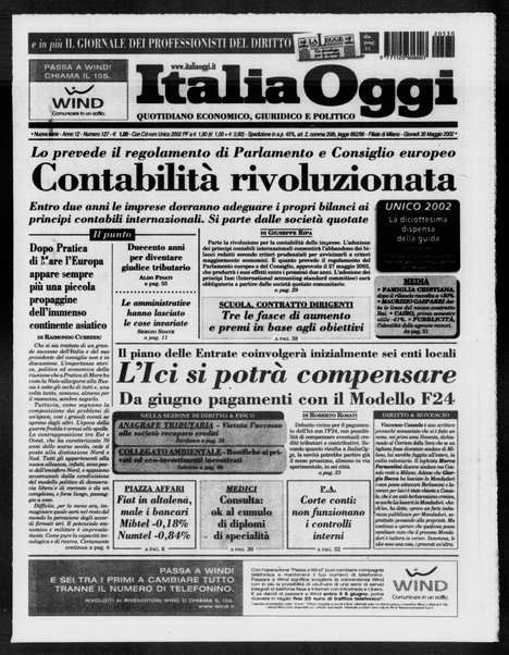 Italia oggi : quotidiano di economia finanza e politica